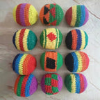 Hacky sack and footbag for sale with dirtbag-style and crocheted options